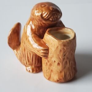 Beaver Toothpick Holder Ceramic Vintage Kitchen Item